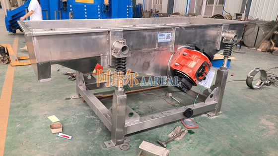 1000*2500 mm tamis à vibration linéaire en acier inoxydable 304 réglable en angle pour glaçons