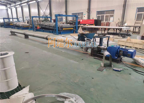Diamètre 219 mm Longueur 9000 mm Transporteur à vis tubulaire