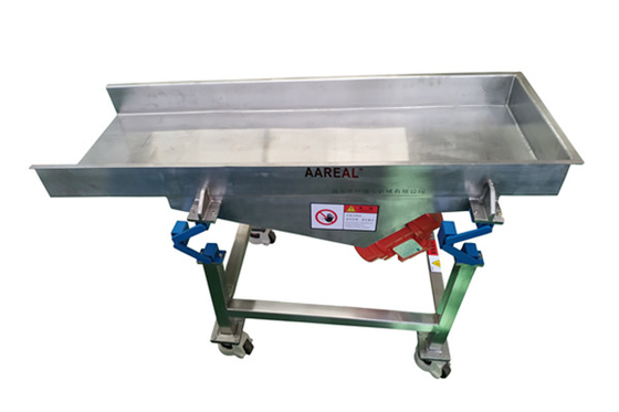 Alimentateur vibrant en acier inoxydable de qualité alimentaire portable de petite taille avec nouvelle suspension de convoyeur de shaker