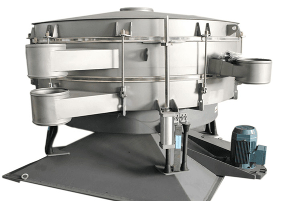 Machines à écran de chute pour poudres minérales avec dispositif de levage pneumatique