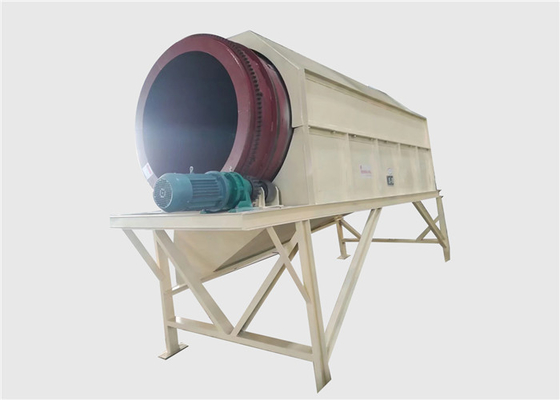 Machine à tambour à écran à tambour rotatif sans arbre pour matériaux réfractaires